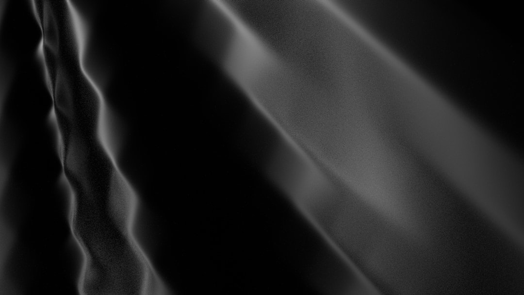 Abstract black and white flowing fabric texture
